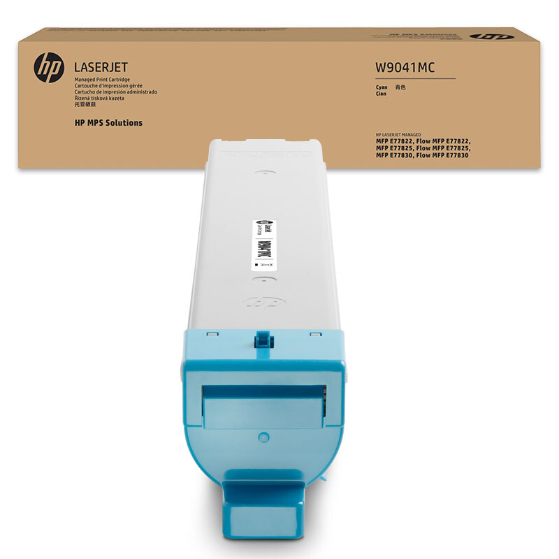 惠普（HP）W9041MC 管理型青色碳粉盒 (适用E77822 E77825 E77830dn/z) 【W9041MC/青色碳粉盒】