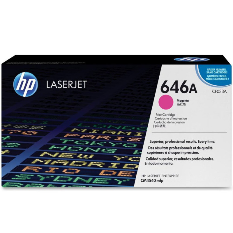 惠普(HP)CF033A 品红色硒鼓 646A(适用Color LaserJet CM4540)