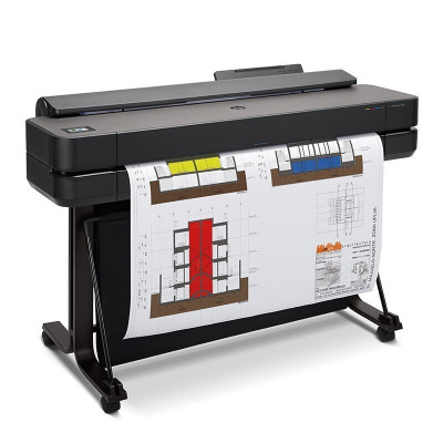 惠普(HP)DesignJet T650(5HB08A) A1 24英寸彩色喷墨绘图仪大幅面打印机 (含支架+3年服务)