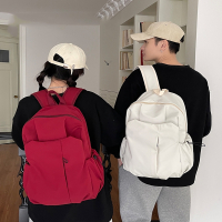 古达书包双肩包红色登山包女轻便男大学生大容量旅行旅游户外背包