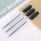 得力(deli)0.5mm半针管中性笔 签字笔套装 附赠12支黑色笔芯 12支笔/卡 33205