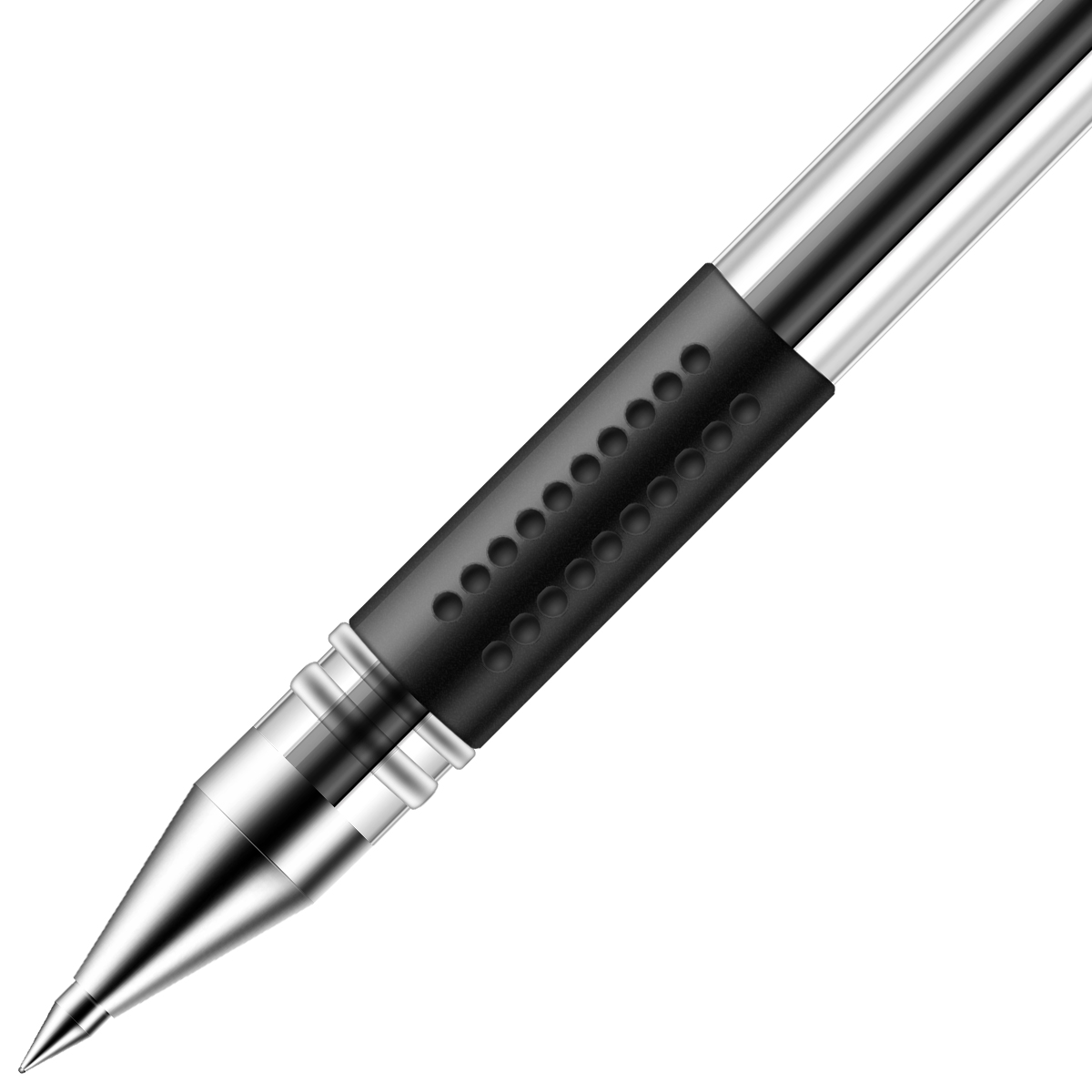 得力(deli)6600ES黑色0.5mm办公学生中性笔 签字笔 12支/盒高清大图