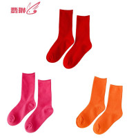 彩色网红款长袜子女ins潮韩版ulzzang薄款堆堆袜中筒袜泫雅风 费琳