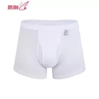 男士内裤高腰棉平角裤贴身运动平角裤U凸防夹四角裤 费琳