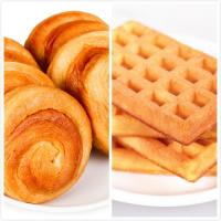 华夫饼 装饼干蛋糕点手撕面包休闲零食早餐 华夫饼原味+手撕面包(1000g)