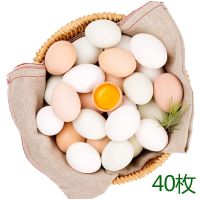 [40枚顺丰]土鸡蛋破损立赔农家正宗散养土鸡蛋新鲜柴鸡蛋笨鸡蛋 精选40枚土鸡蛋[顺丰]