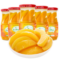 新鲜黄桃罐头水果混合糖水橘子罐头梨子杨梅荔枝罐头 黄桃罐头5罐
