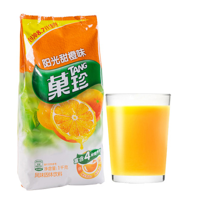 果珍果汁橙汁粉冲饮饮料粉速溶亿滋阳光甜橙果味粉袋装1kg