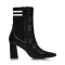 STACCATO/思加图年冬季专柜同款黑色羊皮尖头短筒女皮靴9J411DZ7