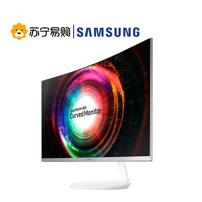 三星（SAMSUNG） 31.5英寸 2K 2560*1440 广色域曲面显示器 超高清QD量子点屏C32H711QEC