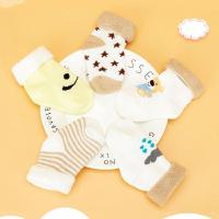 婴儿袜子秋冬款加厚儿童棉袜0-1-3岁6-9个月新生儿宝宝松口毛圈袜 莎丞