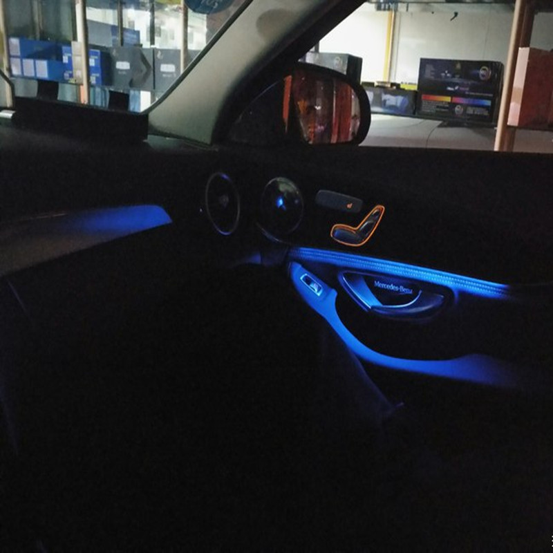 酷斯特奔驰C系 GLC系 E系改装冷光车内氛围灯