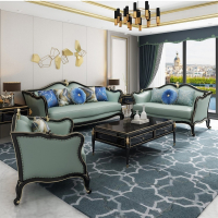 美式轻奢沙发客厅阿斯卡利组合现代简约大小户型欧式真皮奢华别墅