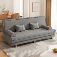 沙发阿斯卡利(ASCARI)客厅小户型简约现代出租房双人布艺沙发卧室可折叠两用沙发床