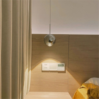 卧室床头吊灯花知晓现代简约餐厅灯设计感可调角度旋转长线小吊灯