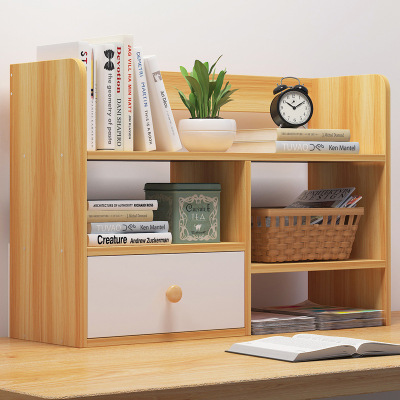 简易书架置物架现代简约创意桌上省空间架子简易书柜古达经济型桌面简易小书柜