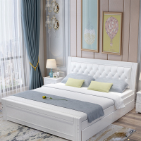 木床阿斯卡利1.8米现代简约欧式床主卧双人床1.5米家用经济型软包单人床