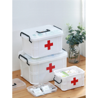 药箱家庭装药品多层收纳盒阿斯卡利小医药箱家用大容量医用医疗大号急救箱