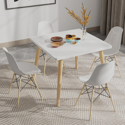 古达餐桌餐桌小户型家用长方形桌子现代简约北欧饭桌餐桌椅组合出租房吃饭