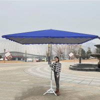 古达太阳伞大型户外摆摊遮阳伞大雨伞四方长方形防晒雨棚庭院商用折叠