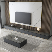 阿斯卡利岩板电视柜茶几组合现代简约极简小户型客厅意式地台北欧轻奢地柜