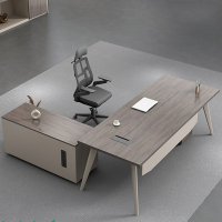 古达办公桌老板桌椅组合简约现代单人总经理主管桌子办公室家具