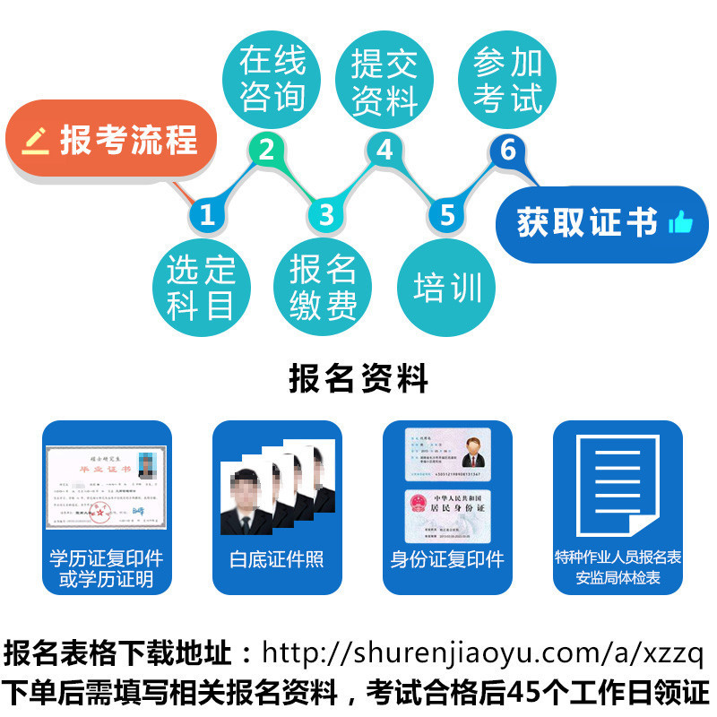 帮客蓝狮 树仁教育 安监局特种作业IC补考 操作证补考