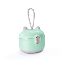 盟宝婴儿奶粉盒便携外出分装大容量奶粉格密封奶粉储存盒抹茶绿