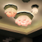 都市诱惑创意新中式荷花吸顶灯客厅卧室餐厅阳台过道艺术莲花圆形灯饰灯具