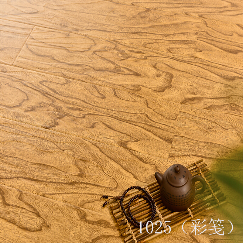 自然环保卧室地热木地板强化复合地板家装防水10201 默认尺寸 1025