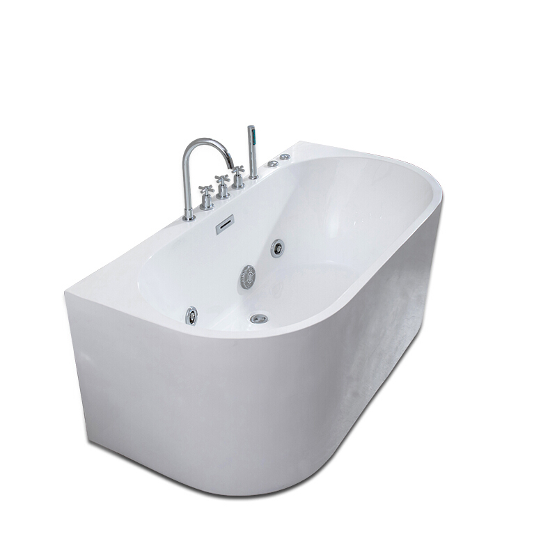 浴缸独立无缝一体酒店老年人别墅环保欧式功能下水软管排水器卫生 &asymp1.5M 空浴缸