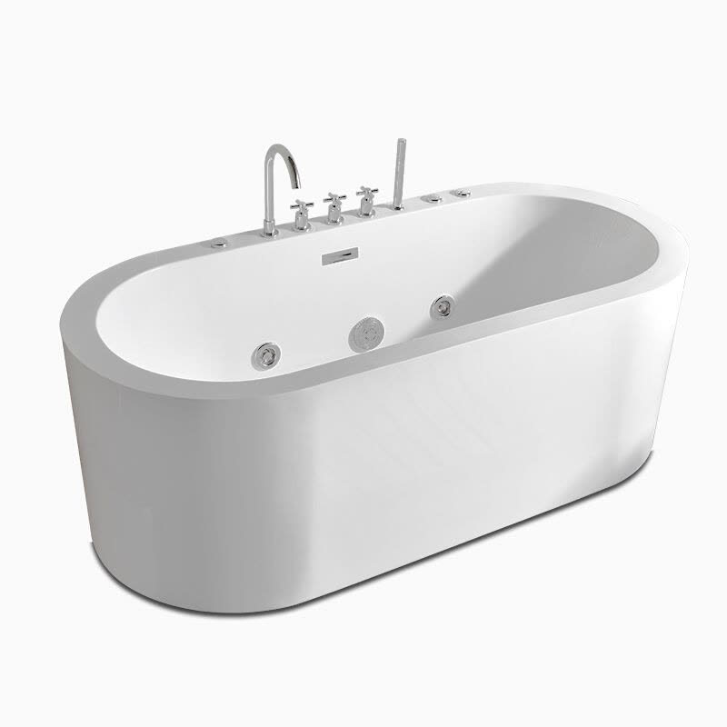小户型成人独立式浴缸简约浴室多功能节水洗澡盆整体通用型小型多都市诱惑图片
