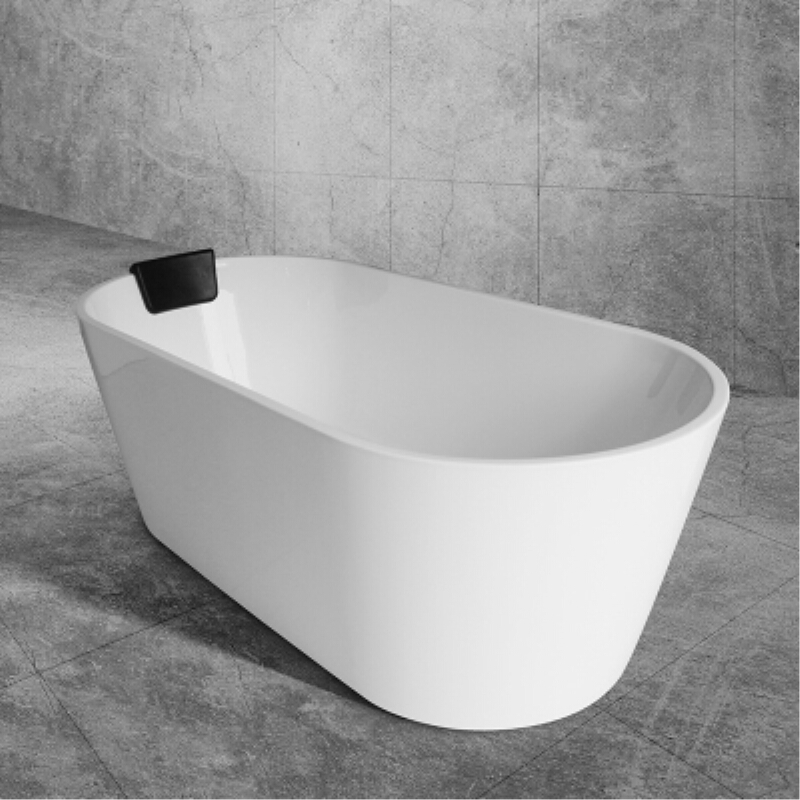 浴池浴盆独立式浴缸可配现代排水用水整体手把大小户型淋浴洗澡小 &asymp1.7M 椭圆形浴缸(送靠枕)