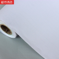 白色墙纸自粘PVC防水壁纸墙贴桌面贴纸卧室简约家具翻新即时贴加厚白（120厘米*3米）中 加厚白（120厘米*3米）