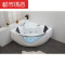 扇形三角形浴缸小户型浴缸热水个性落地式欧式浴缸家用扇形洗澡洁具空缸&asymp1.5M都市诱惑