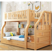上下床双层床多功能高低床子母床古达大人两层上下铺木床儿童床