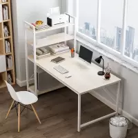 简易电脑台式桌古达家用简约租房一体桌书桌书架组合卧室办公桌学生桌