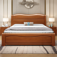 尋木匠实木床双人婚床1.8米现代简约经济型中式主卧床1.5成人高箱储物床
