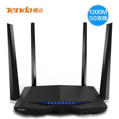 腾达（Tenda）AC6 1200M 5G双频千兆智能无线路由器 Wifi无线穿墙 家用游戏级（信号增强）