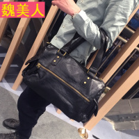 男包韩版男士手提包商务休闲单肩包斜跨包潮男旅行包背包2016新款