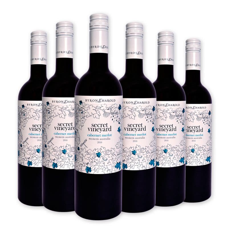 澳洲原瓶进口 拜伦&哈罗德酒庄 秘密葡萄园系列赤霞珠 梅洛干红葡萄酒750ml*1图片