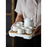 古达日式功夫茶具套装家用客厅简约陶瓷干泡茶盘茶壶茶杯组合小套整套