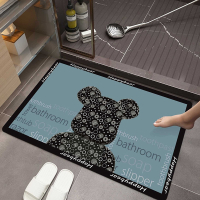 古达卡通浴室吸水地垫软硅藻泥卫生间地毯厕所门口踩脚垫防滑厨房门垫