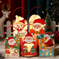 古达圣诞节礼物手提苹果盒果包装盒圣诞袋盒幼儿园夜苹果礼盒