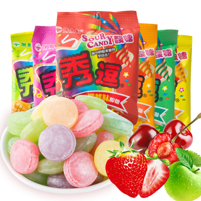 秀逗 酸糖混口味15g*6小包 中国台湾水果糖