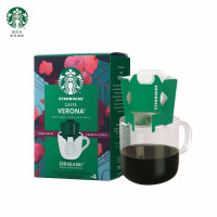 星巴克(Starbucks) 佛罗娜挂耳咖啡黑咖啡4袋装 日本原装进口便携式滴滤咖啡