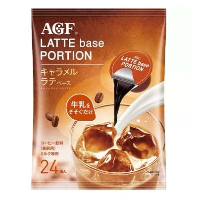 (9月底特价)日本进口AGF Blendy胶囊浓缩咖啡液焦糖味24颗装量贩分享装