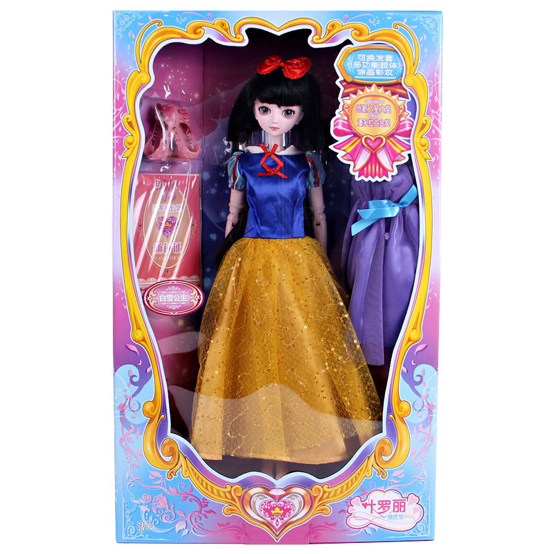 芭比娃娃叶萝莉蓝冰公主仙子精灵梦夜萝莉孔雀全套女孩玩具礼物