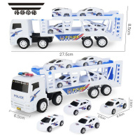拓斯帝诺大号惯性货柜车双层运输拖车平板集装箱卡车模型仿真男孩玩具车