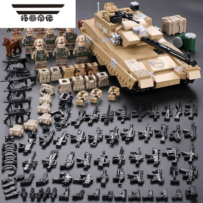 拓斯帝诺人仔军事人仔坦克儿童拼装益智男孩积木拼图玩具